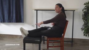 Mistress Jenna returned with many dirty shoes and boots B Sneakers1 mp4