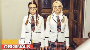 Lovita Fates grinds on big cock in steamy 3some