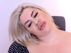 Big boobs milf masturbates with her dildo