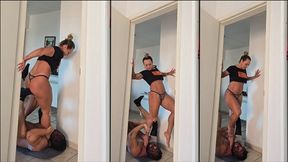 Throat Slave: I'm only fit to be stepped on*