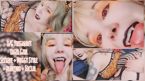 B/G Pregnant Tiger Girl Sextape + Doggy Style + Blowjob + Facial