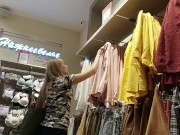 Caught In The Dressing Room During a Blowjob - Letty Black