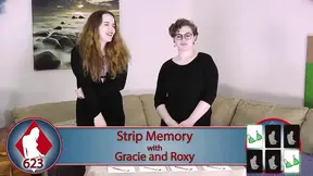 Gracie and Roxy strip down during a lost game of Memory