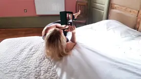 Mature Blonde Amateur Wife Enjoys Feet Worship