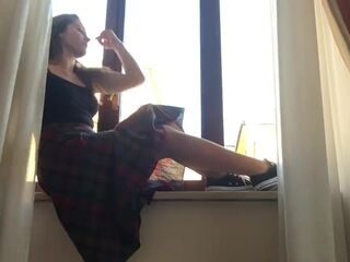 Dani Daniels . com - Pantyhose Masturbation in Rome
