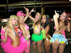 Sexy girls tries sex toy the first time with her girl best friends and a random guy