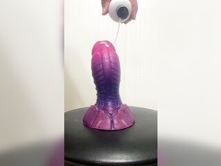 Bad Dragon stretches my butt vagina