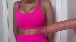 Sport Crop Fitness Punish 1m Fake Cock POV