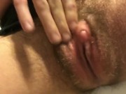 Trans man enjoys solo masturbation