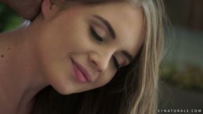 A guy fucks his seductive GF Alessandra Jane dressed in sexy lingerie