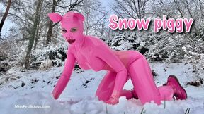 Snow piggy