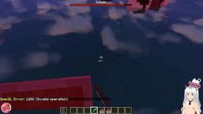 Big-titted demon futa wrecks Jenny in Minecraft hardcore anal creampie