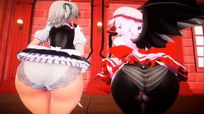 Touho prodject remilia and sakuya ass expansion
