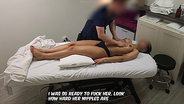 Sarah, a young Indian college student experienced unforgettable her first massage.