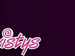TWISTYS - See Charlotte Sins Lazily Rub Oil All Over Kendra Sunderland’s Natural Large Bazookas