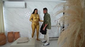 Latina slut Melany comes alive and fucks a thief silly