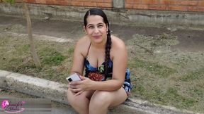 Unknown girl agrees to fuck for money regardless of her boyfriend being a cuckold, asks for cock and has a great time with good pay