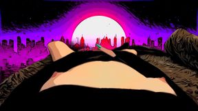 trans girl with a small dick rides her space mattress 4k transanimepornxxx