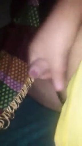 Chubby boy wanking again