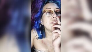 Blue Hair Goddess Dangles Cig