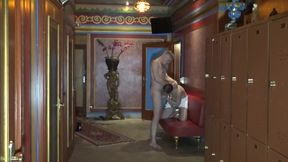 Fabien fucked raw in sauna in Vienna