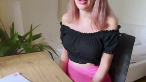 German Stepsister lost a bet and fucked Stepbro (GERMAN ROLEPLAY)