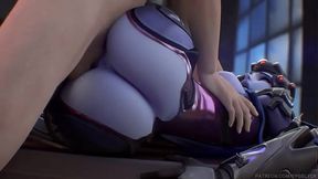 Widowmaker Overwatch 3D gran culo