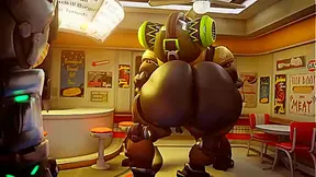 Orisa Takes Control in Steamy Busty Overwatch Hentai 3D Adventure