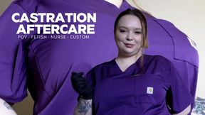 CASTRATION AFTERCARE POV WITH NURSE BLAIR LEBLANC CUSTOM