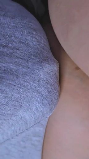 Stranger Guy Touching Her Pussy in She Subway. She Wears No Underwear in Public Transport