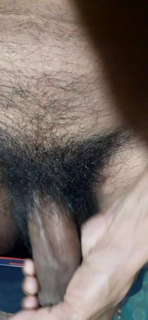 Handjob Bathroom Big Desi Cock