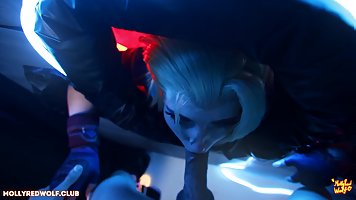 Glory Hole fun with Cammy White (Molly Red Wolf)