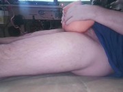 Masturbating with the fake hole made me cum fast this time