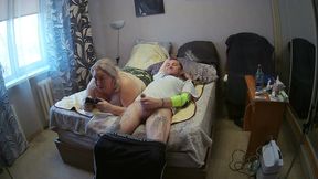 the game in the console ended with a blowjob from the mother-in-law with swallowing sperm