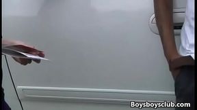 Muscled Black Gay Dude Fuck WHite Sexy Boy Hard 11