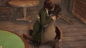 shingeki no kyojin hange x pieck doggystyle and behind fuck [full video]
