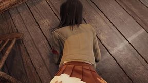 shingeki no kyojin hange x pieck doggystyle and behind fuck [full video]