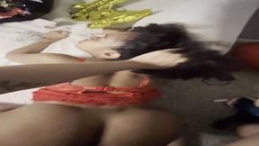 Amateur couple enjoys hot Valentine's Day sex in POV