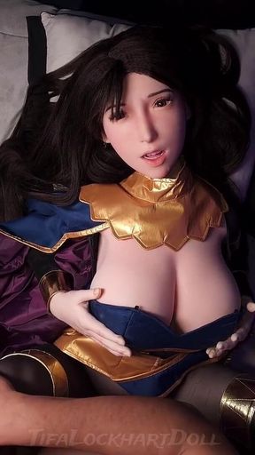 Tifa Lockhart in Crossover Cosplay Fire Emblem Tharja