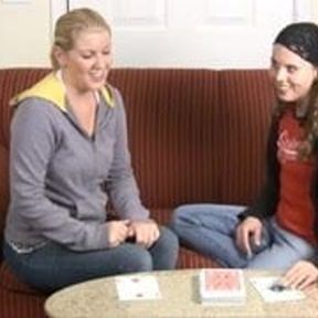 Ashley and Amber play Strip High Card