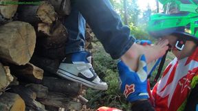 Take Off Dc Shoes Of Blond Teen 18+ Boy