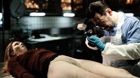 ”Exhausted horny coroner pounds a petite blonde STEPMOM in his dreams”