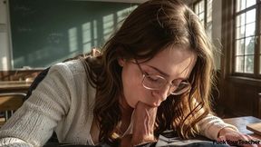 i love licking the cum off my worst student s dick.[ai]
