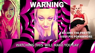 Jerk it with the Sissypig and become a sissypig Starring Goddess Lana