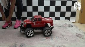 Car under sweet Sneakers
