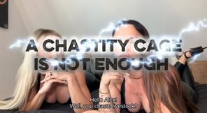 A chastity cage is not enough! – English subtitles