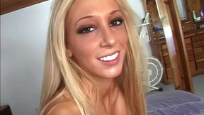 keri sable slurps creampie after missionary fuck