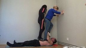 2149 Socks trampling with Noemie and Mandy