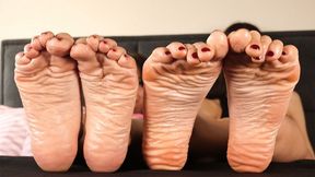 Soft Wrinkled Soles Tease - Perfect Feet - 4K MP4