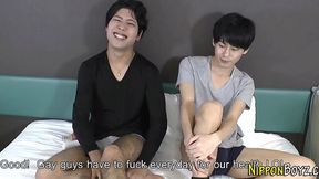 Japanese Twinks Get Down and Dirty